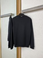 Prada Triangle Label Crew Neck Sweatshirt Black - 图片 5