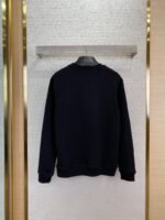 Prada Triangle Label Crew Neck Sweatshirt Black - 图片 7