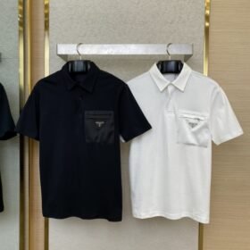Prada Nylon Pocket Short Sleeve T-Shirt White