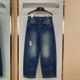 LV turquoise denim trousers