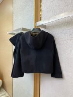 Fendi Old Flower Reversible Cashmere Short Jacket Black - 图片 8