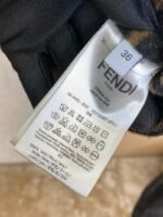 Fendi Old Flower Reversible Cashmere Short Jacket Black - 图片 9