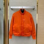 Dior Multi-Pocket Cotton Jacket Coat Orange