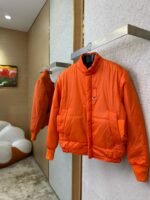 Dior Multi-Pocket Cotton Jacket Coat Orange - 图片 3