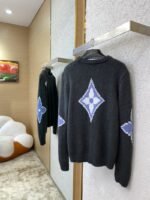 LV Appliqu??d Wool Pullover Grey - 图片 4