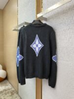 LV Appliqu??d Wool Pullover Grey - 图片 6