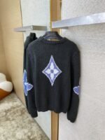 LV Appliqu??d Wool Pullover Grey - 图片 8