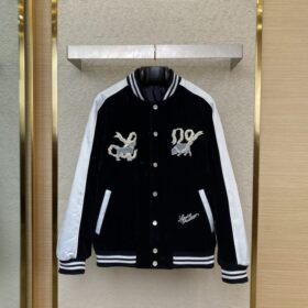 LV Velvet Baseball Jacket Coat