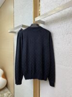 LV rhinestone round neck pullover wool jumper - 图片 7