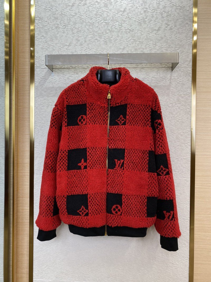 wsxc1736135871692_0.jpg LV Checked Lambswool Jacket Coat - 图片 1