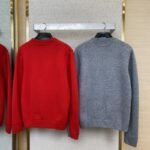 Gucci Monogrammed Wool Crew Neck Sweater Grey - 图片 2