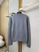 Gucci Monogrammed Wool Crew Neck Sweater Grey - 图片 7