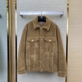 LV Sheep Shearling Fur Jacket Coat