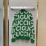 Gucci Double G Monogram Jacquard Wool Crew Neck Sweater - 图片 2