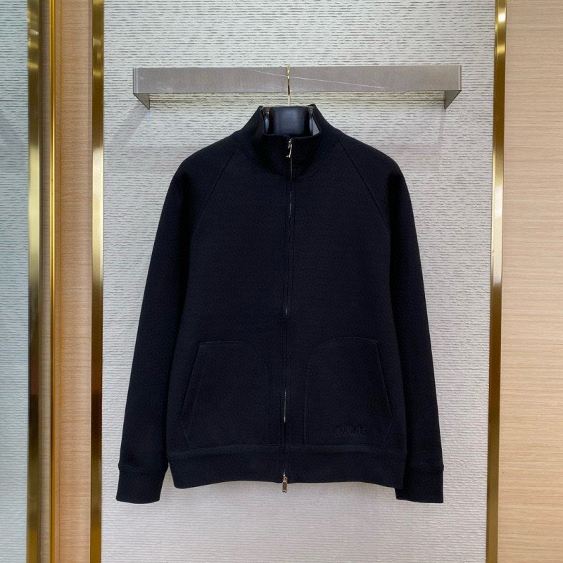 wsxc1736302716918_2.jpg Dior Cashmere Jacket Coat Black - 图片 1