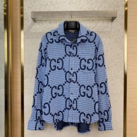 Gucci Printed Shirt Blue
