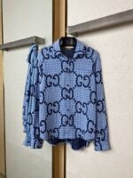 Gucci Printed Shirt Blue - 图片 5