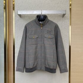 Miu Miu Patch Embroidered Grey Jacket Jacket