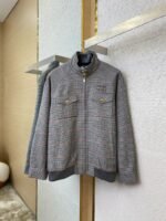 Miu Miu Patch Embroidered Grey Jacket Jacket - 图片 4