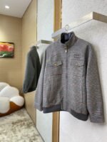 Miu Miu Patch Embroidered Grey Jacket Jacket - 图片 5