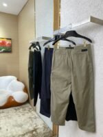 Dior Metallic Buttoned Work Trousers Black - 图片 4