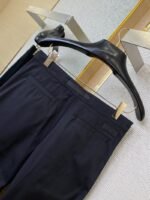 Dior Metallic Buttoned Work Trousers Black - 图片 8