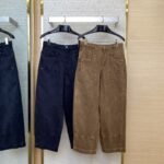 LV turquoise wash denim trousers black