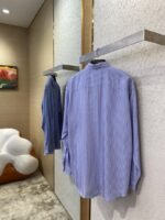 Balenciaga Striped Cotton Lapel Shirt - 图片 4
