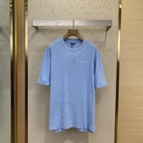 Dior Blur Letters Print Short Sleeve T-Shirt