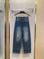 LV turquoise denim trousers
