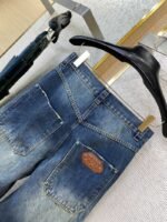 LV turquoise denim trousers - 图片 8