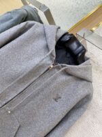 LV Wool Blend Logo Zip outerwear - 图片 6