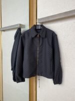LV Cotton Blend Corseted Jacquard Jacket - 图片 5