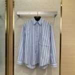 Dior Embroidered Striped Lapel Shirt