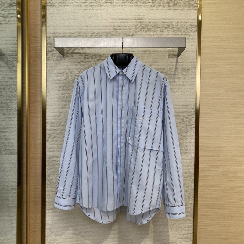 wsxc1740714758725_0.jpg Dior Embroidered Striped Lapel Shirt - 图片 1