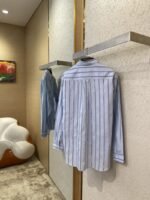 Dior Embroidered Striped Lapel Shirt - 图片 4
