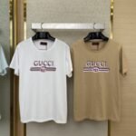 Gucci Heavy Shadow Print Short Sleeve T-Shirt Khaki