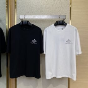 Prada Printed Short Sleeve T-Shirt Black