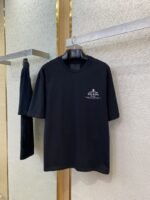 Prada Printed Short Sleeve T-Shirt Black - 图片 5
