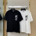 Dior Flocked Print Short Sleeve White