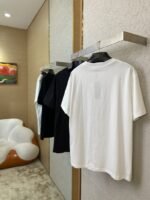 Dior Flocked Print Short Sleeve White - 图片 4