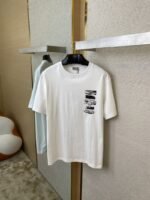 Dior Flocked Print Short Sleeve White - 图片 7