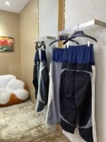 Balenciaga Double Layer Patchwork Double Loop Double Waist Side Five Barstrousersgrey - 图片 4