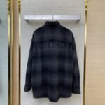 Balenciaga Letters Check Long Sleeve Shirt - 图片 2
