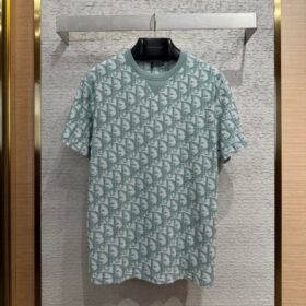 Dior Jacquard All-Over Print Short Sleeve T-Shirt 2
