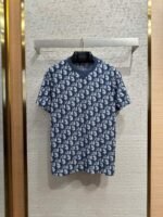 Dior Jacquard All-Over Print Short Sleeve T-Shirt 1