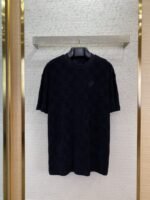 LV Checkered Terry Velour Short Sleeve T-Shirt