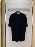 LV Checkered Terry Velour Short Sleeve T-Shirt - 图片 2