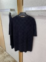 LV Checkered Terry Velour Short Sleeve T-Shirt - 图片 8