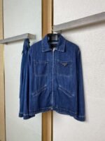 Prada washed and distressed denim outerwear - 图片 5